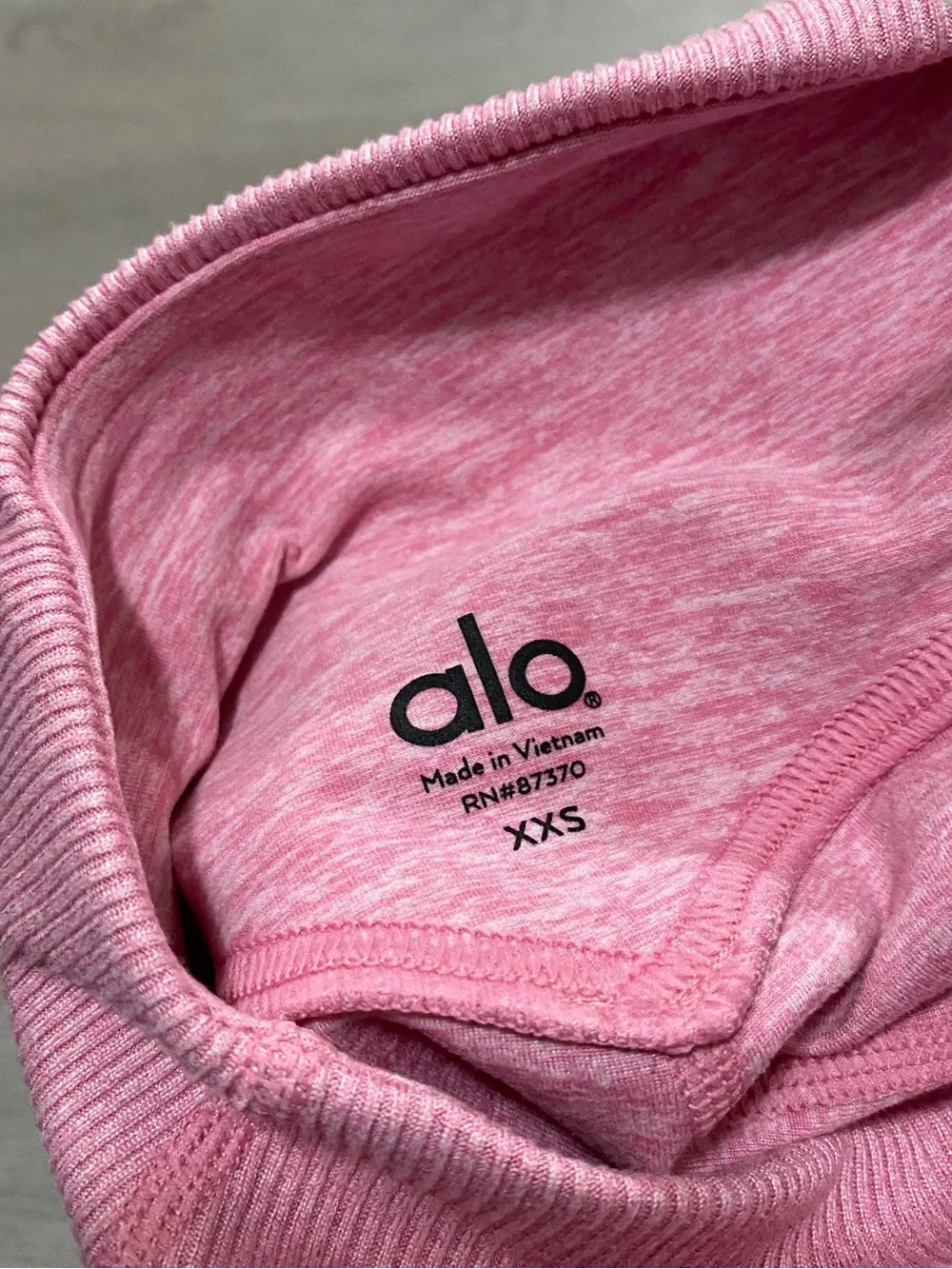 Alo Yoga High-Waisted Alosoft Lounge Legging Parisian Pink Heather Size XXS